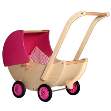 Van Dijk Toys poppenwagen roze