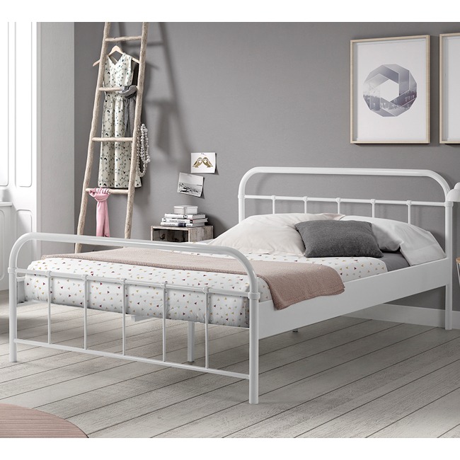 Inconsistent klif Mand Vipack Boston bed 140 x 200 – Wit – Sterre + Tijl