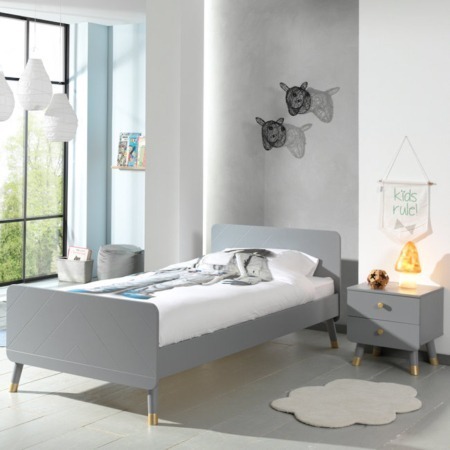 Vipack bed Billy Timeless Grey sfeer