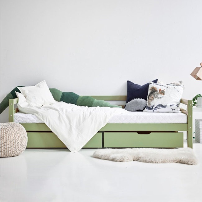 brandwonden Brandewijn deelnemer Hoppekids ECO Dream My Color bed 90 x 200 – Pale Green (Bedlades optioneel)  – Sterre + Tijl