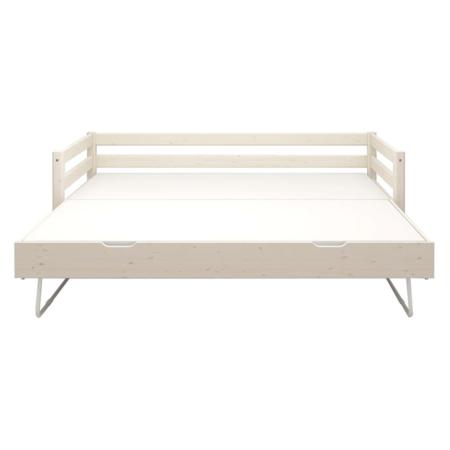 Flexa Classic bed met uitschuifbed white washed5