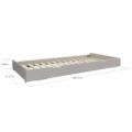 Flexa Classic uitschuifbed grey washed2