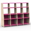 Mathy by Bols Asymmetrie boekenkast 4 K medium zomer roze