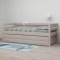 Flexa classic bed met uitschuifbed en lades grey