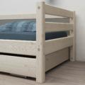 Flexa classic bed met uitschuifbed white washed1