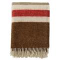 Klippan wollen plaid Gotland Midi stripe brown1