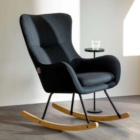 Quax schommelstoel Basic black sfeer
