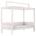 Lifetime bed met dakframe whitewash