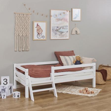 Hoppekids Eco Dream bed 160 uitval en trap wit