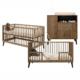 Bopita 2 dlg meegroeikamer Zara walnut