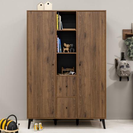 Bopita 3drs kast Zara walnut1