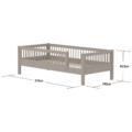 Flexa Classic bed met uitval nw greywashed2