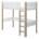 Flexa Nor hoogslaper met rechte trap - White/Natural Oak