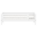 Flexa White bed met uitvalbeschermer Crossbars1