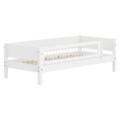 Flexa White bed met uitvalbeschermer Crossbars2