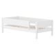 Flexa White bed met uitvalbeschermer Grooves