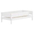 Flexa White bed met uitvalbeschermer Grooves2