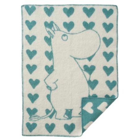 Klippan wiegdeken Moomin Heart blue