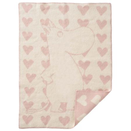 Klippan wiegdeken Moomin Heart pink