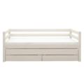 Flexa Classic bed met slaapunit en lades whitewash2