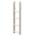 Flexa ladder voor verhoogde halfhoogslaper white washed