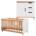 Infanskids Color 2 dlg babykamer commode laden en deurtje Naturel wit