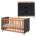 Infanskids Color 2 dlg babykamer commode met laden antraciet naturel