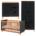 Infanskids Color 3 dlg babykamer commode met laden en deurtje antraciet naturel