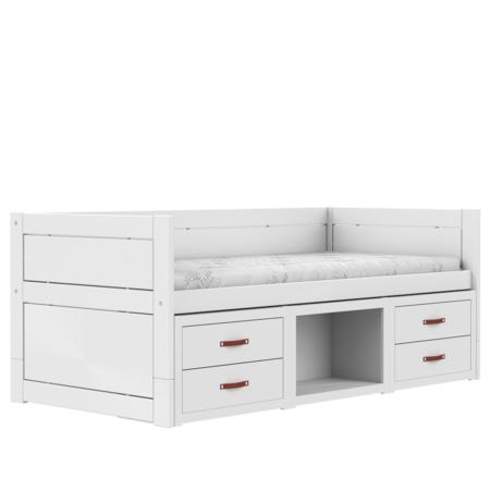 Lifetime kajuitbed met opbergunit wit