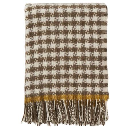 Klippan plaidDogtooth Mud Mustard