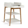 Quax verschoontafel met lade Hip Clay walnut4