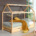 Vipack Dallas LP bed naturel met lade