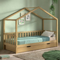 Vipack Dallas bed eiken met lade
