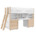 Inmondo Funflex hoogslaper met bureau en kasten - White