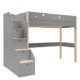Inmondo Funflex hoogslaper met trapkast - Grey