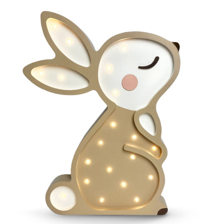 Peekaboo lamp Konijntje bruin