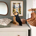 Peekaboo lamp Papegaaiduiker naturel5