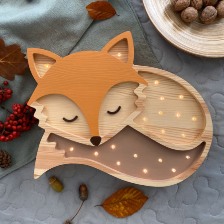 Peekaboo lamp Vos bruin2