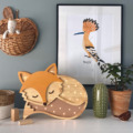 Peekaboo lamp Vos bruin5