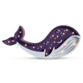 Peekaboo lamp Walvis paars