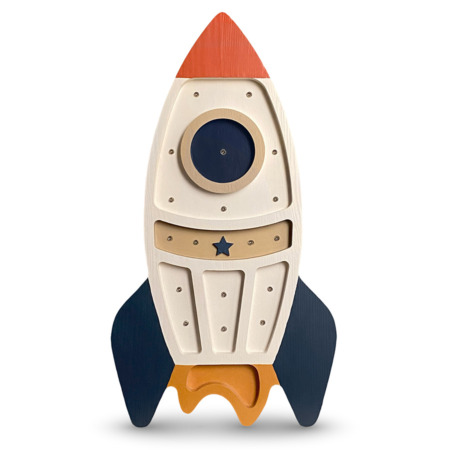 Peekaboo lamp raket wit