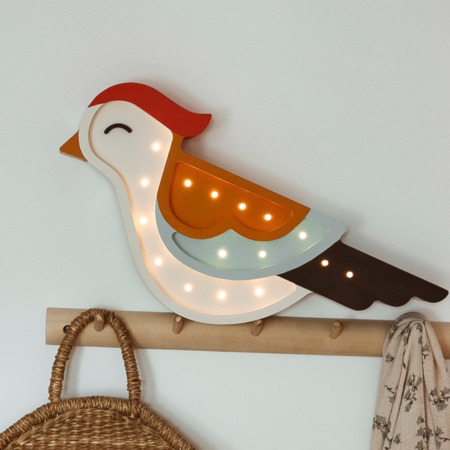 Peekaboo lamp vogel blauw2