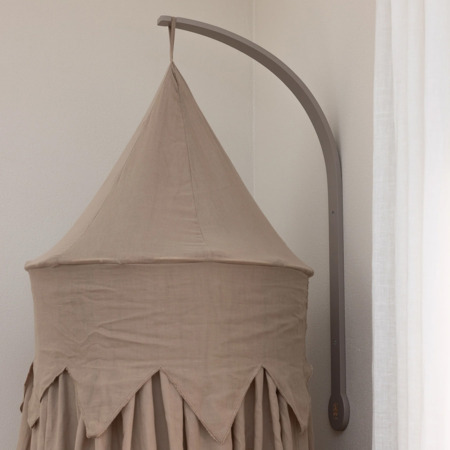 Sebra bedhemel houder voor muur Jetty Beige1
