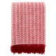 Klippan wollen plaid Ilse red white