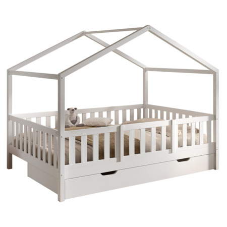 Vipack Combo huisbed met lade en uitval 140 wit1