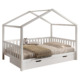 Vipack Dallas Combi huisbed met lade 140 wit