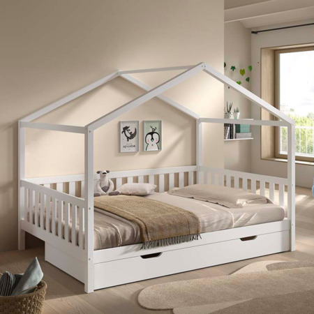 Vipack Dallas Combi huisbed met lade 140 wit1