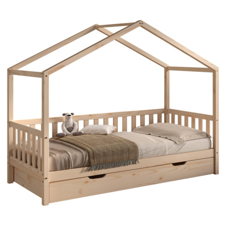 Vipack Dallas Combo huisbed met lade naturel